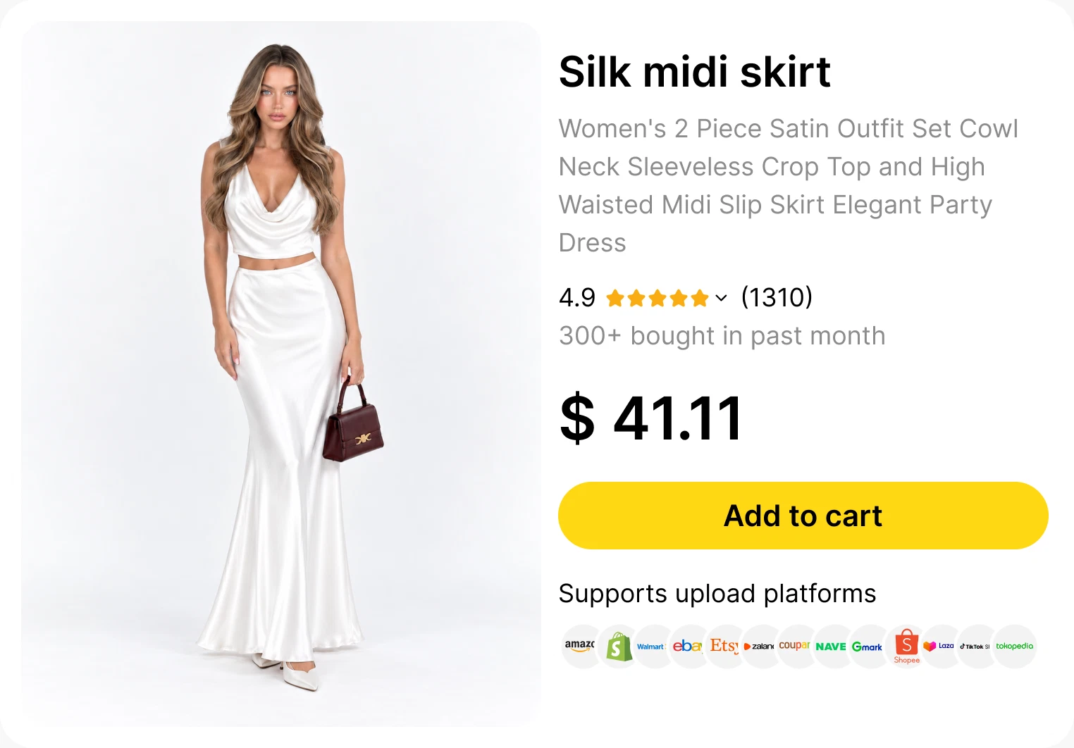 Virtual try-on photos for e-commerce product listings