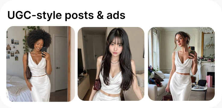 AI fashion photos for UGC-style ads